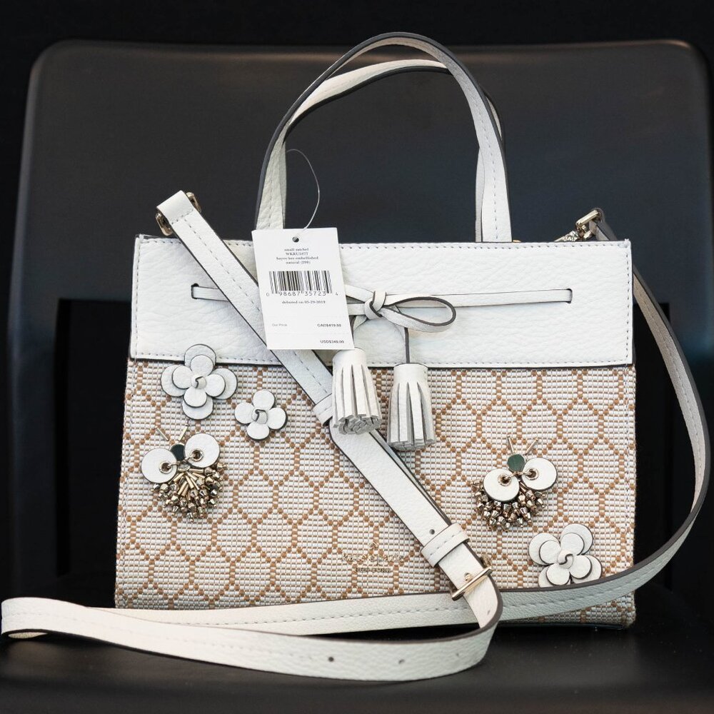 Kate Spade Hayes Bee Embellished Small Satchel new with tags